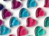 Сердечки розово фиолетово голубо сине зелёные