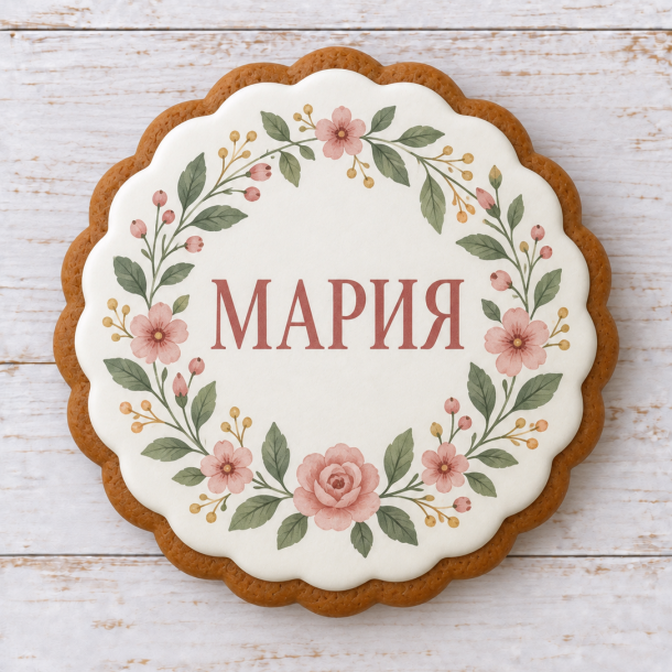 Пряник с персональной надписью