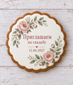 Пряники-приглашения на свадьбу