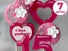 Купить Украшение на торт цифры и цветы №15 ручной работы
